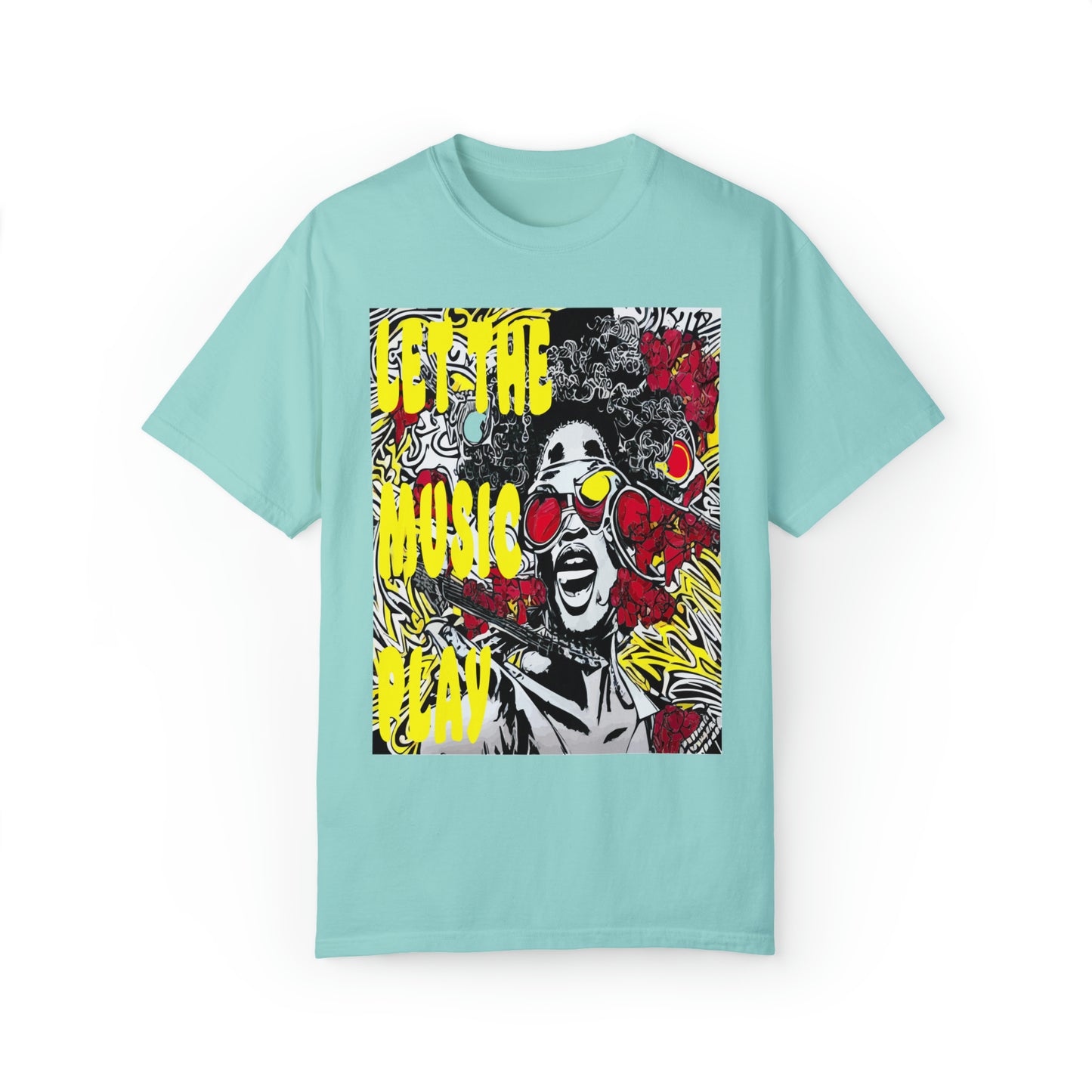 Let The Music Play Garment-Dyed Graphic T-shirt