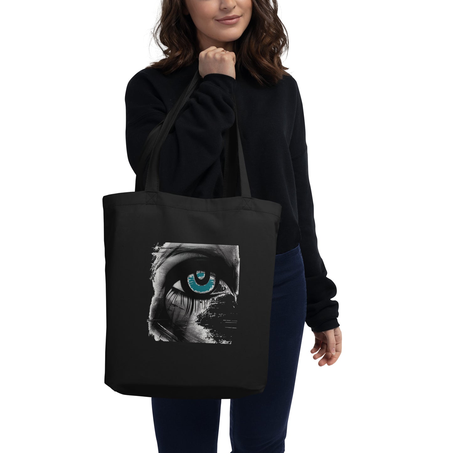 Blue Eye Eco Graphic Tote Bag