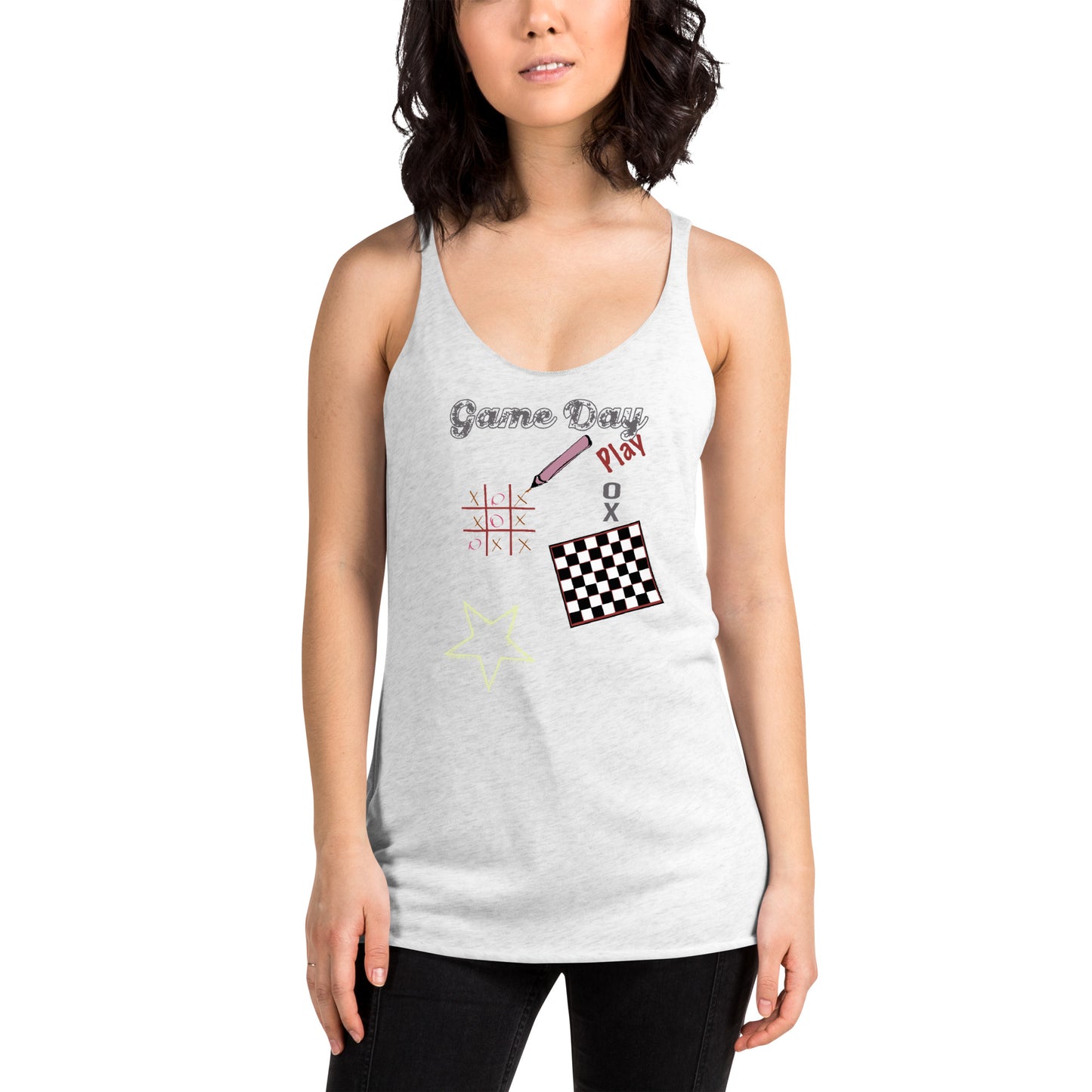 Game day Racerback Graphic Tank