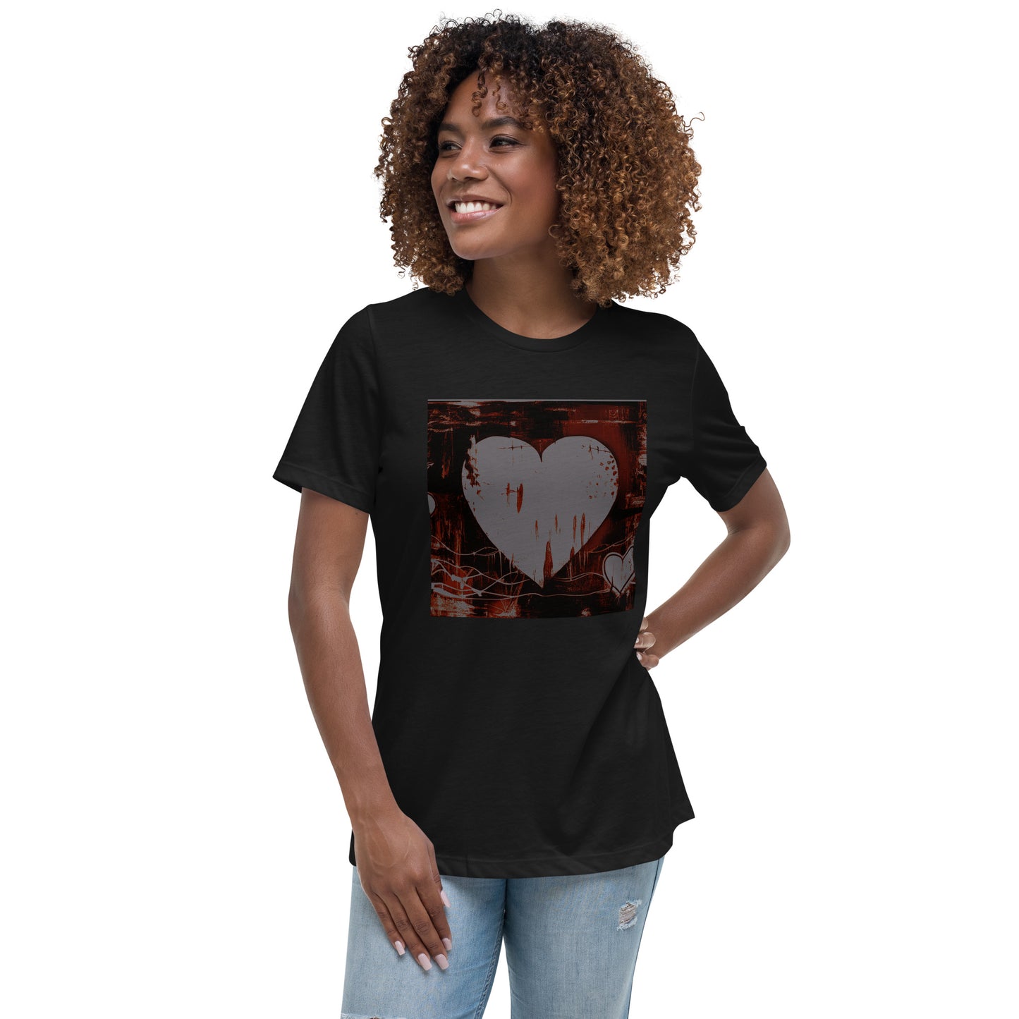 Heart Scape Relaxed Graphic T-Shirt