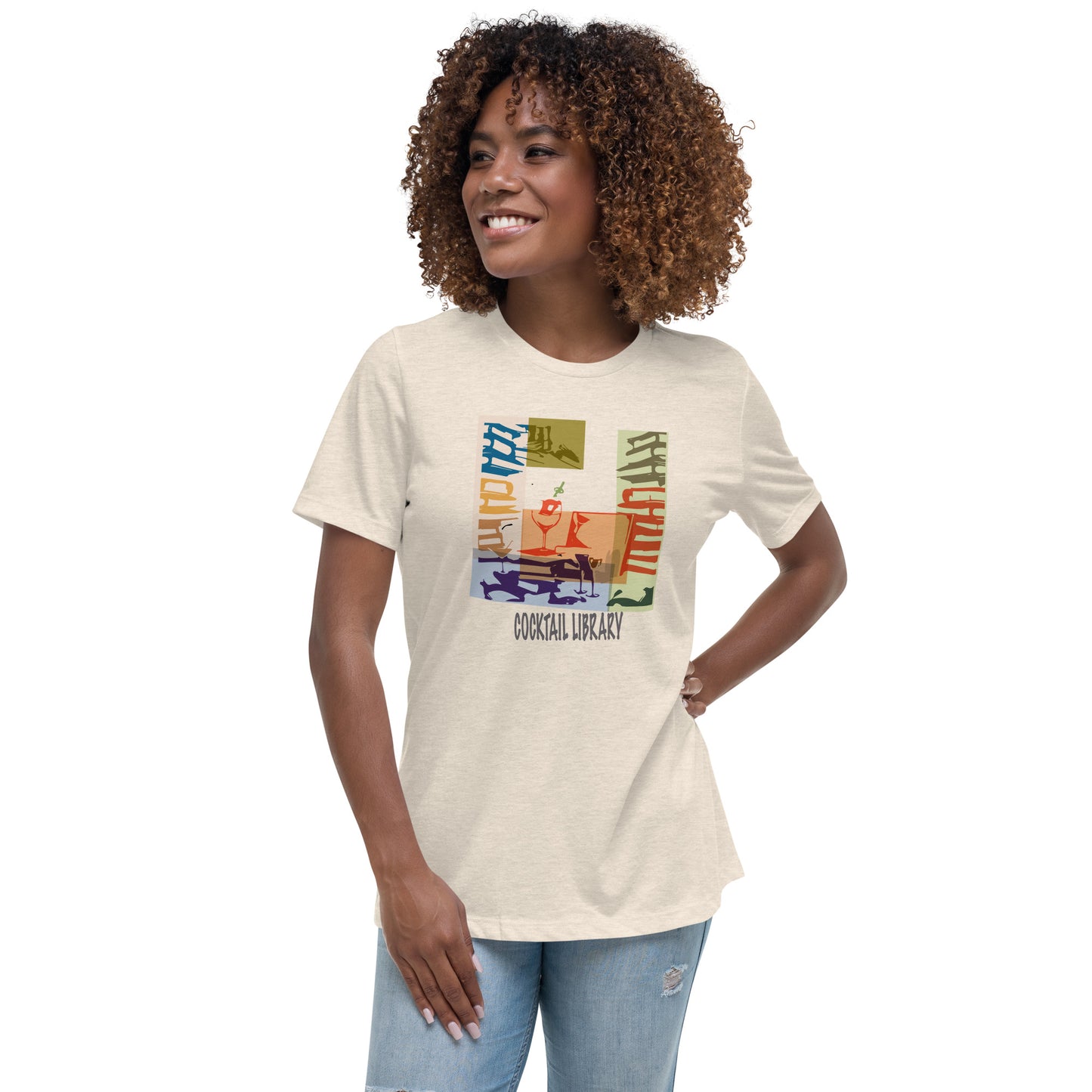 Cocktail Library Relaxed Graphic T-Shirt