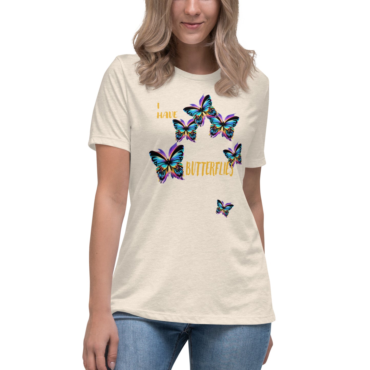 I Have Butterflies Relaxed Graphic T-Shirt