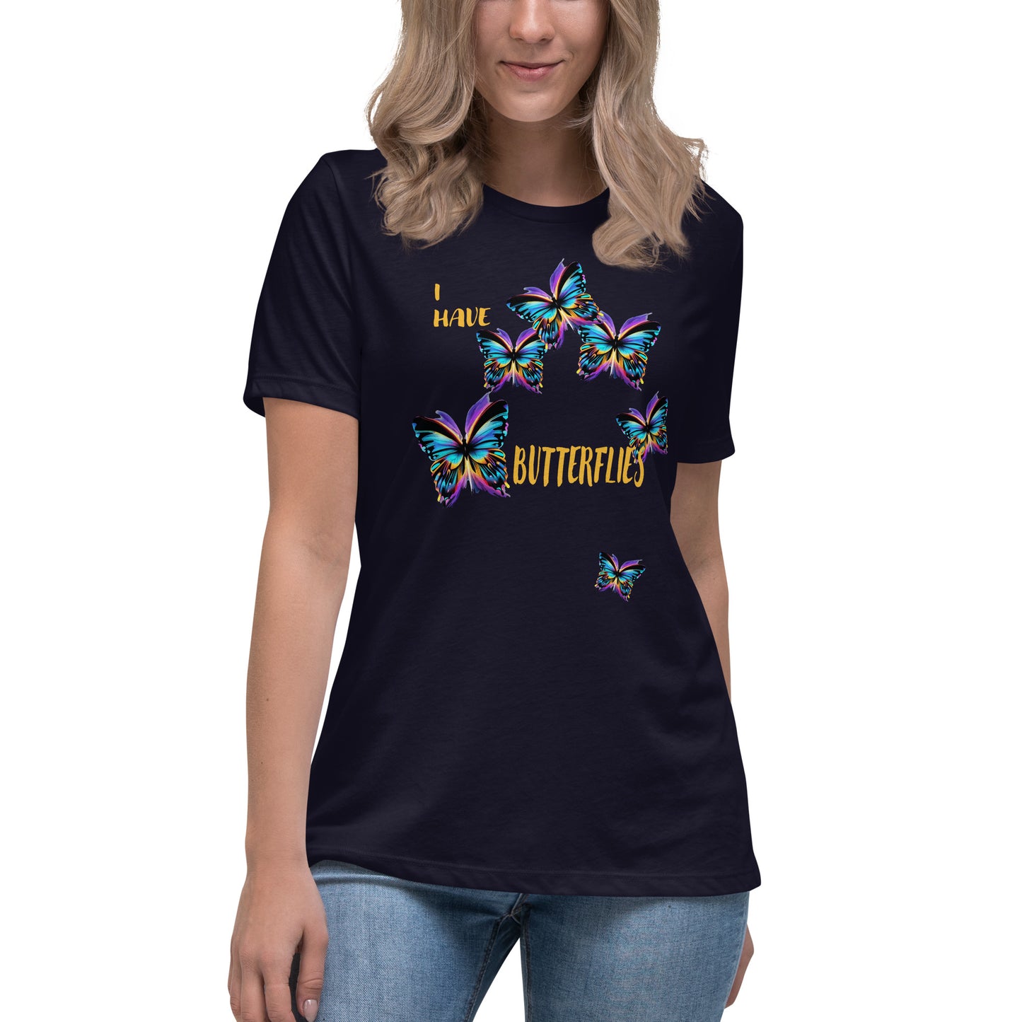 I Have Butterflies Relaxed Graphic T-Shirt