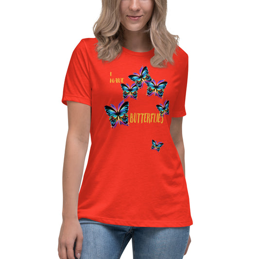 I Have Butterflies Relaxed Graphic T-Shirt