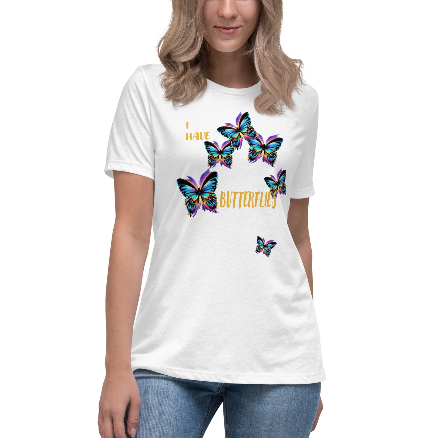 I Have Butterflies Relaxed Graphic T-Shirt