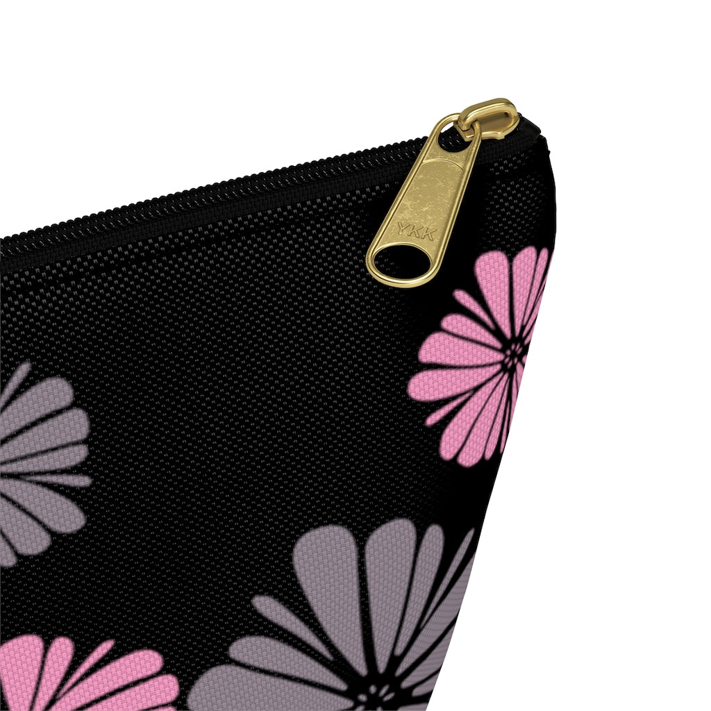 Floating Flowers Accessory Pouch w T-bottom