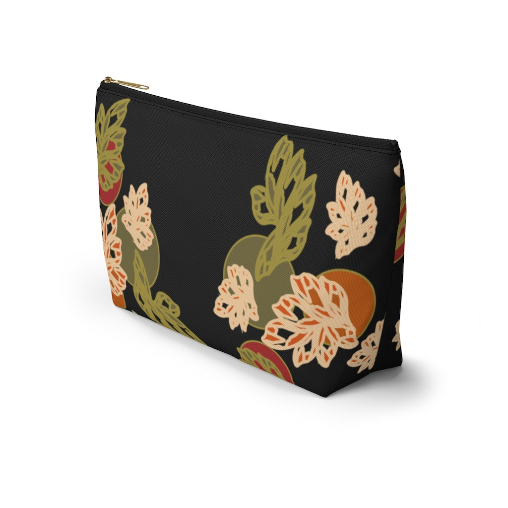 Falling Leaves Accessory Pouch w T-bottom