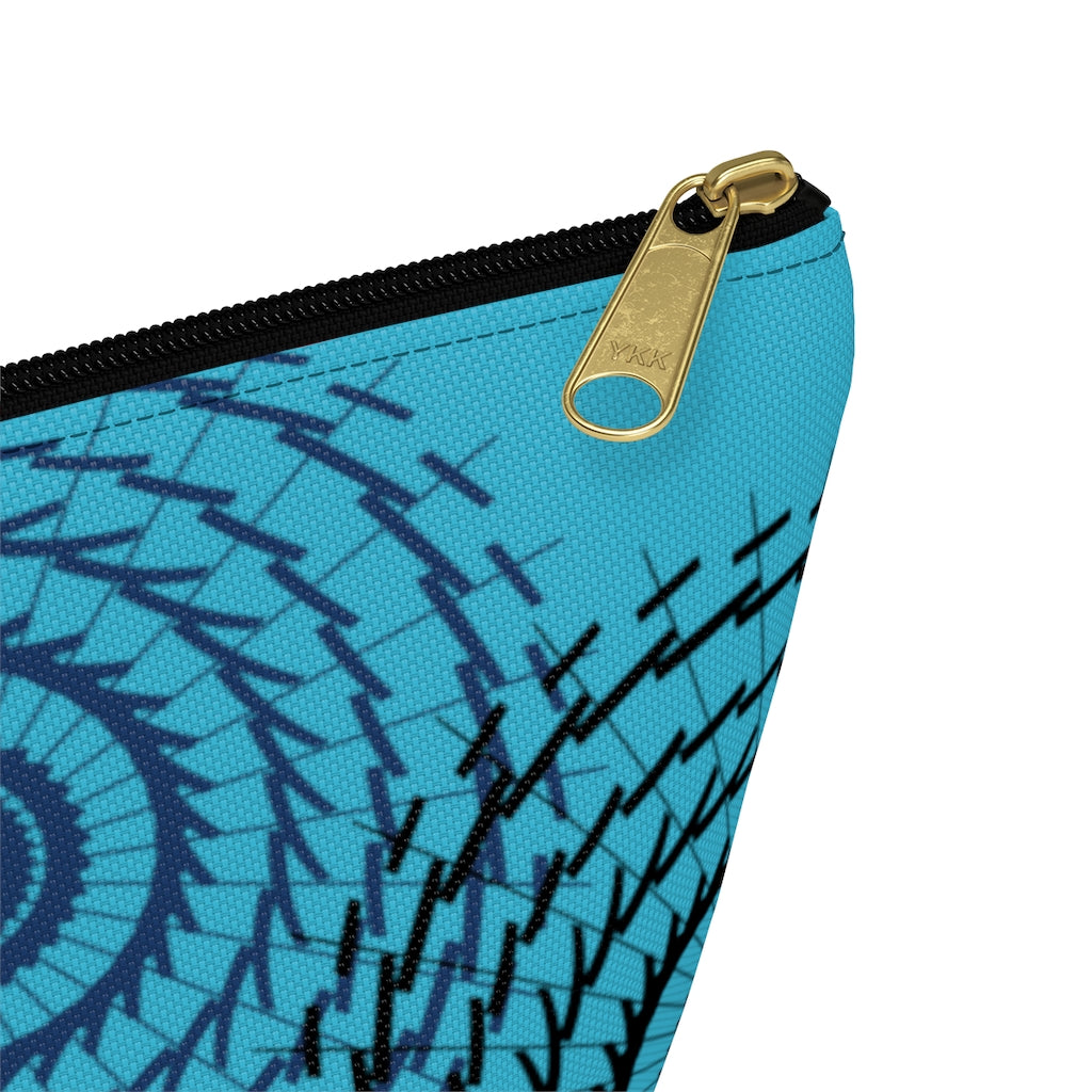 Medallion Print Accessory Pouch w T-bottom