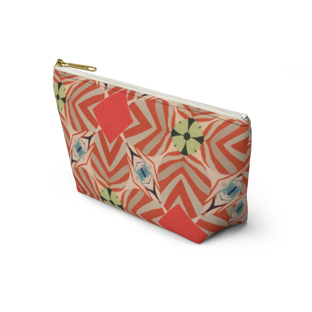 Retro Geo Accessory Pouch w T-bottom