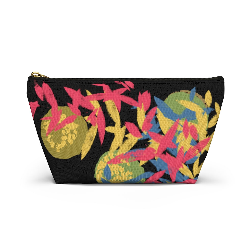 Floating Leaves Accessory Pouch w T-bottom