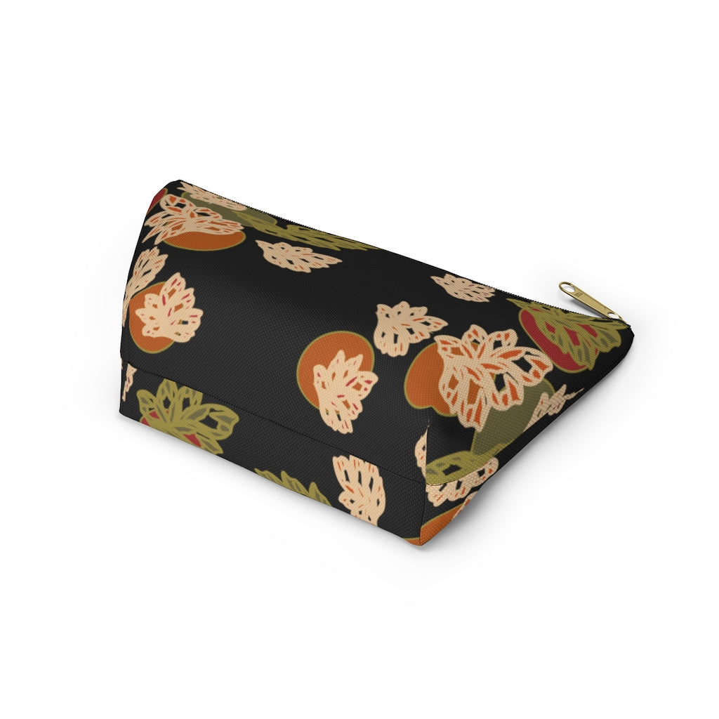 Falling Leaves Accessory Pouch w T-bottom