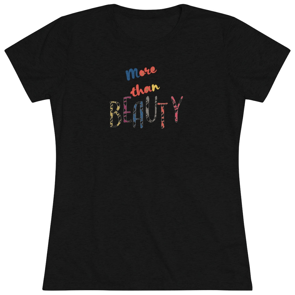 More Than Beauty Triblend Graphic Tee