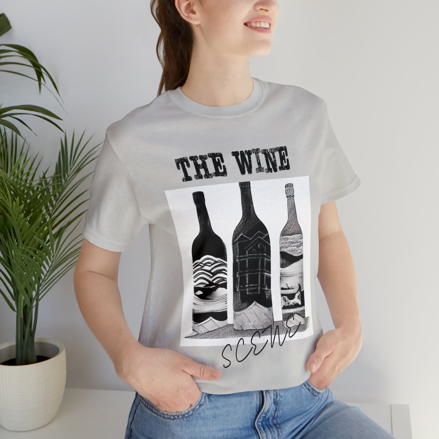 The Wine Scene Short Sleeve Graphic Tee