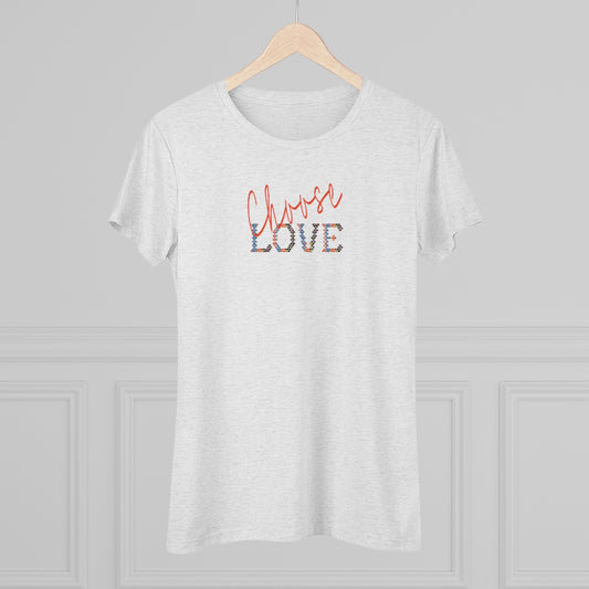 Choose Love Triblend Graphic Tee