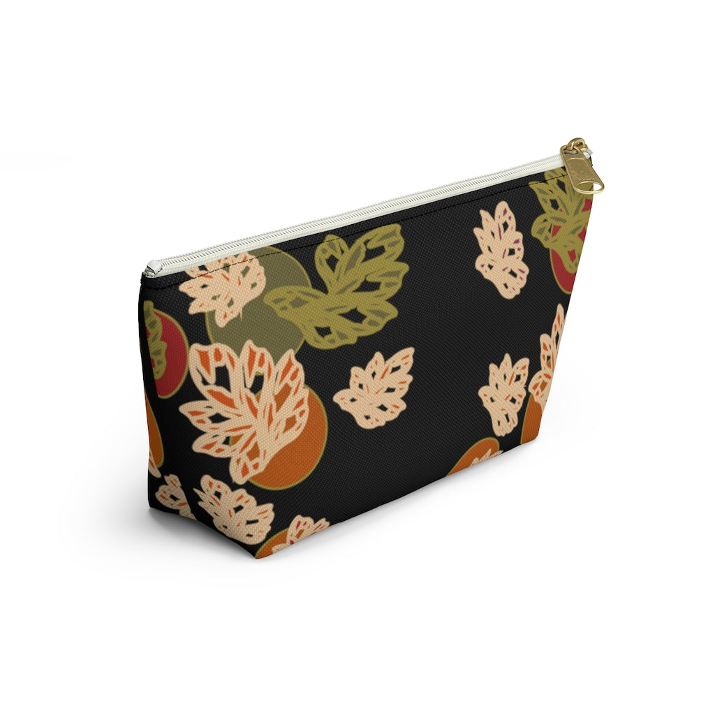 Falling Leaves Accessory Pouch w T-bottom