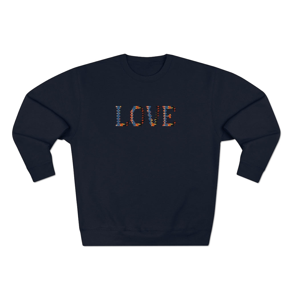 Retro Love  Graphic Crewneck Sweatshirt