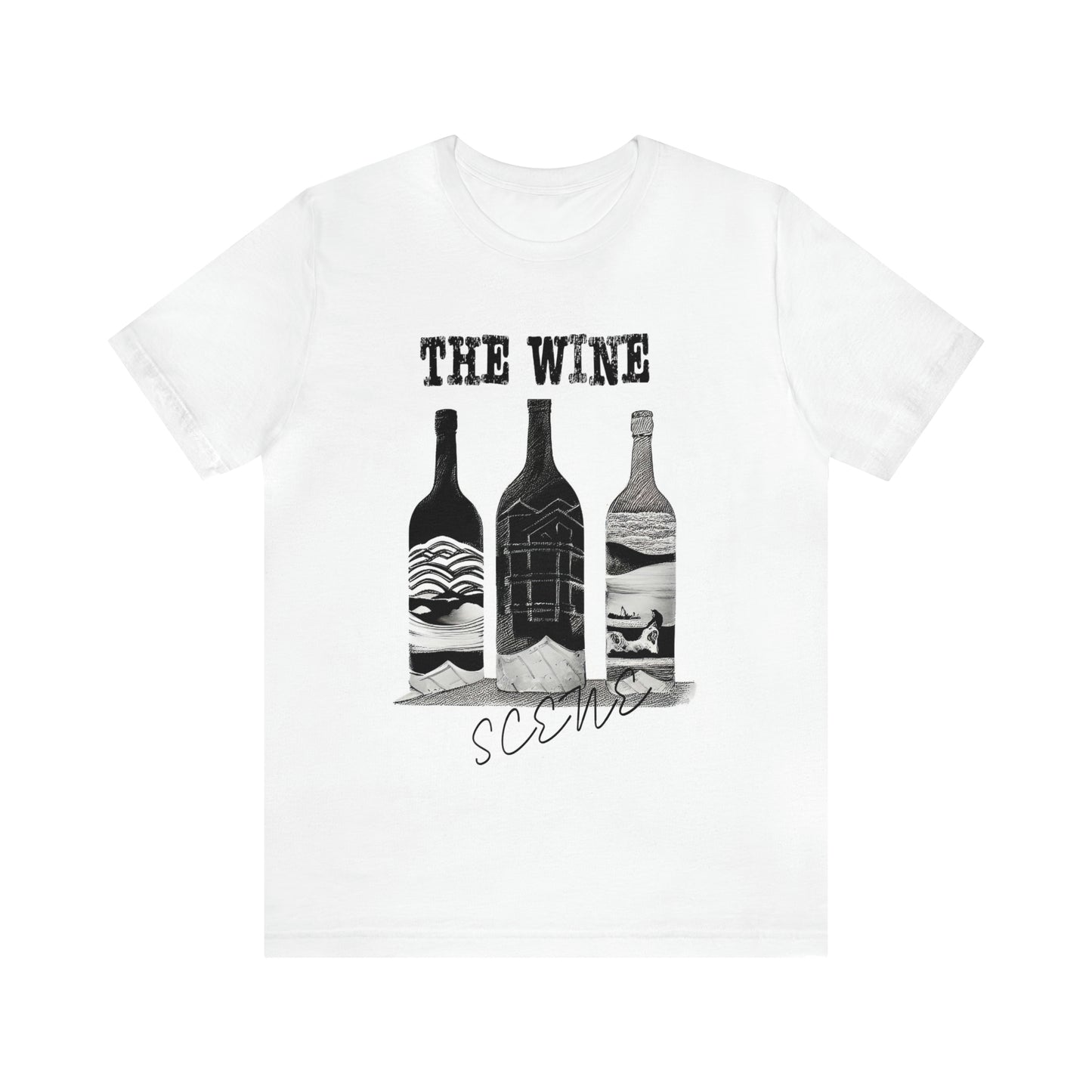 The Wine Scene Short Sleeve Graphic Tee