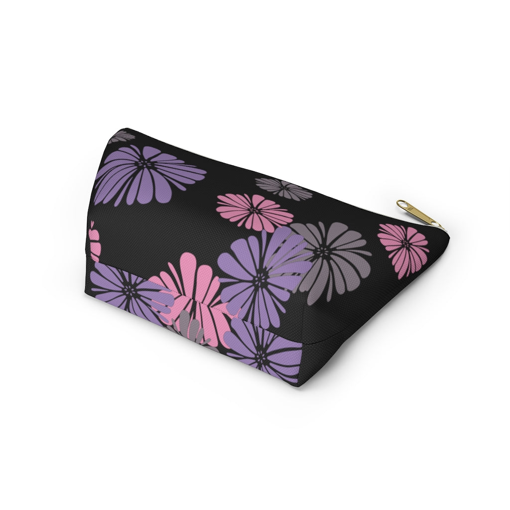 Floating Flowers Accessory Pouch w T-bottom