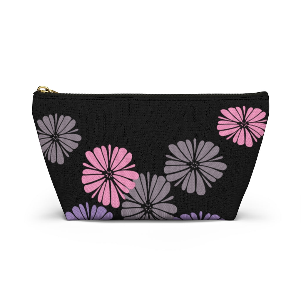 Floating Flowers Accessory Pouch w T-bottom