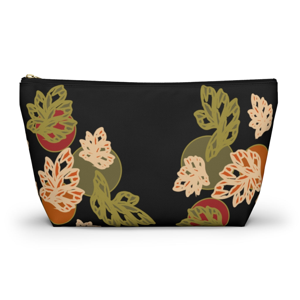 Falling Leaves Accessory Pouch w T-bottom