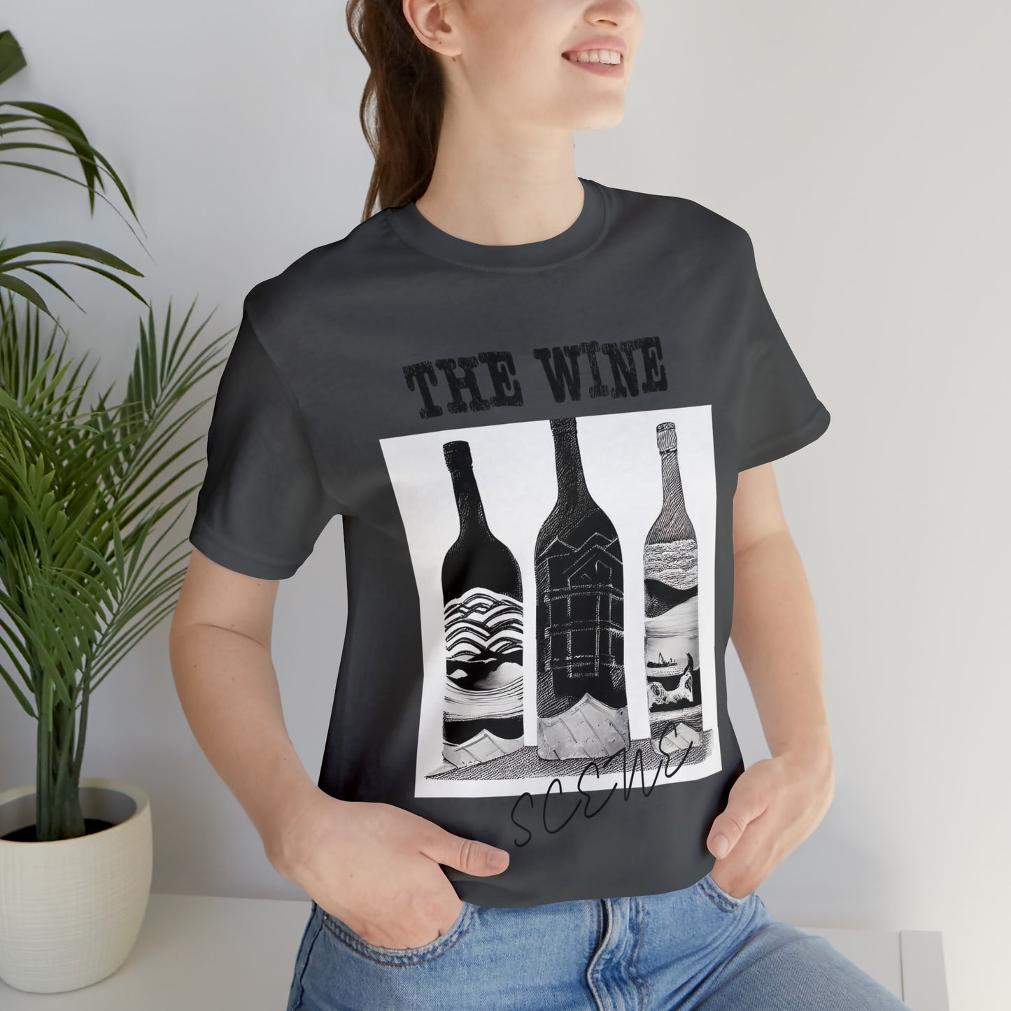 The Wine Scene Short Sleeve Graphic Tee