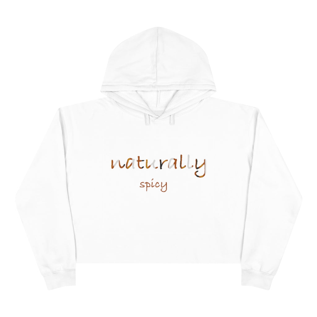 Naturally Spicy Crop Graphic Hoodie