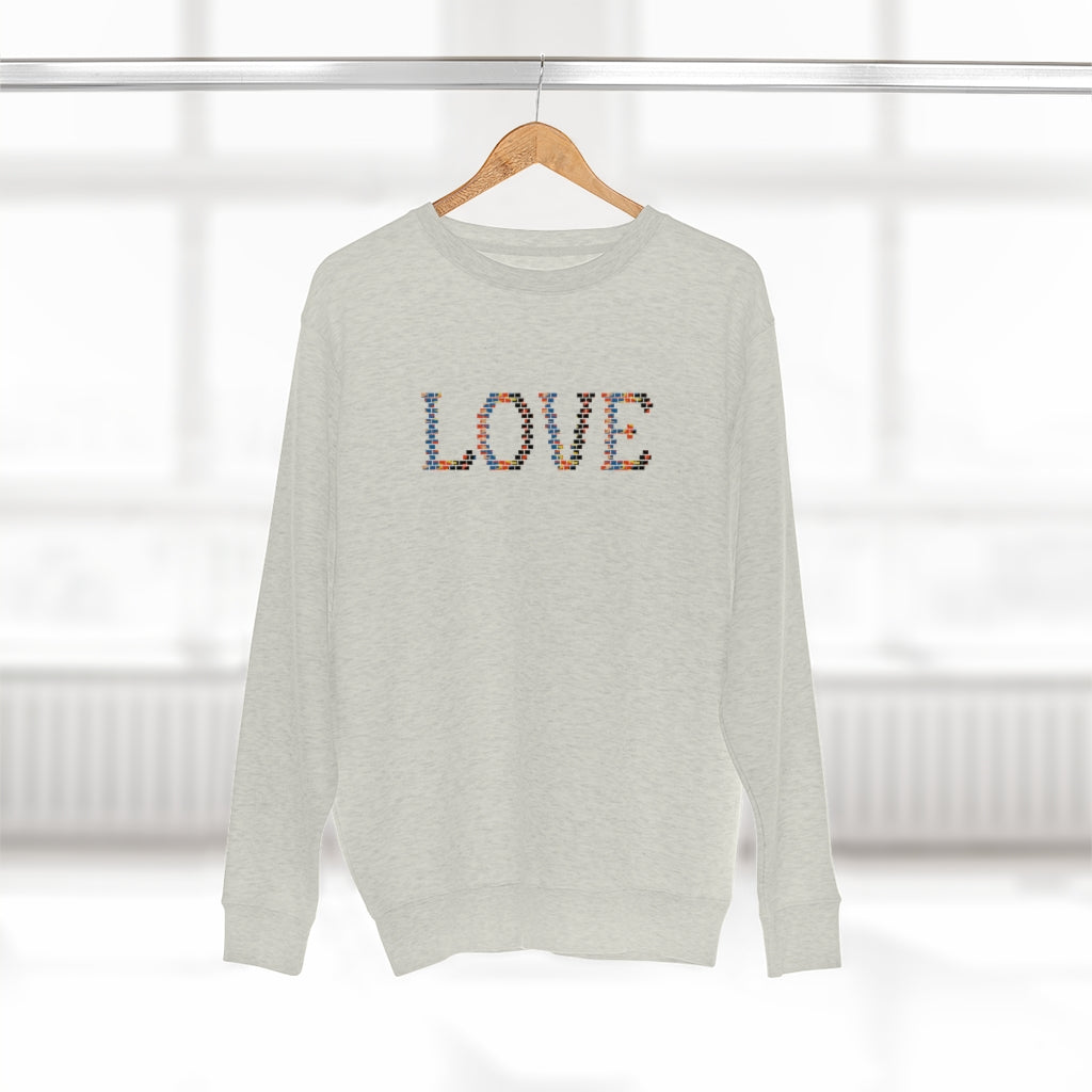 Retro Love  Graphic Crewneck Sweatshirt