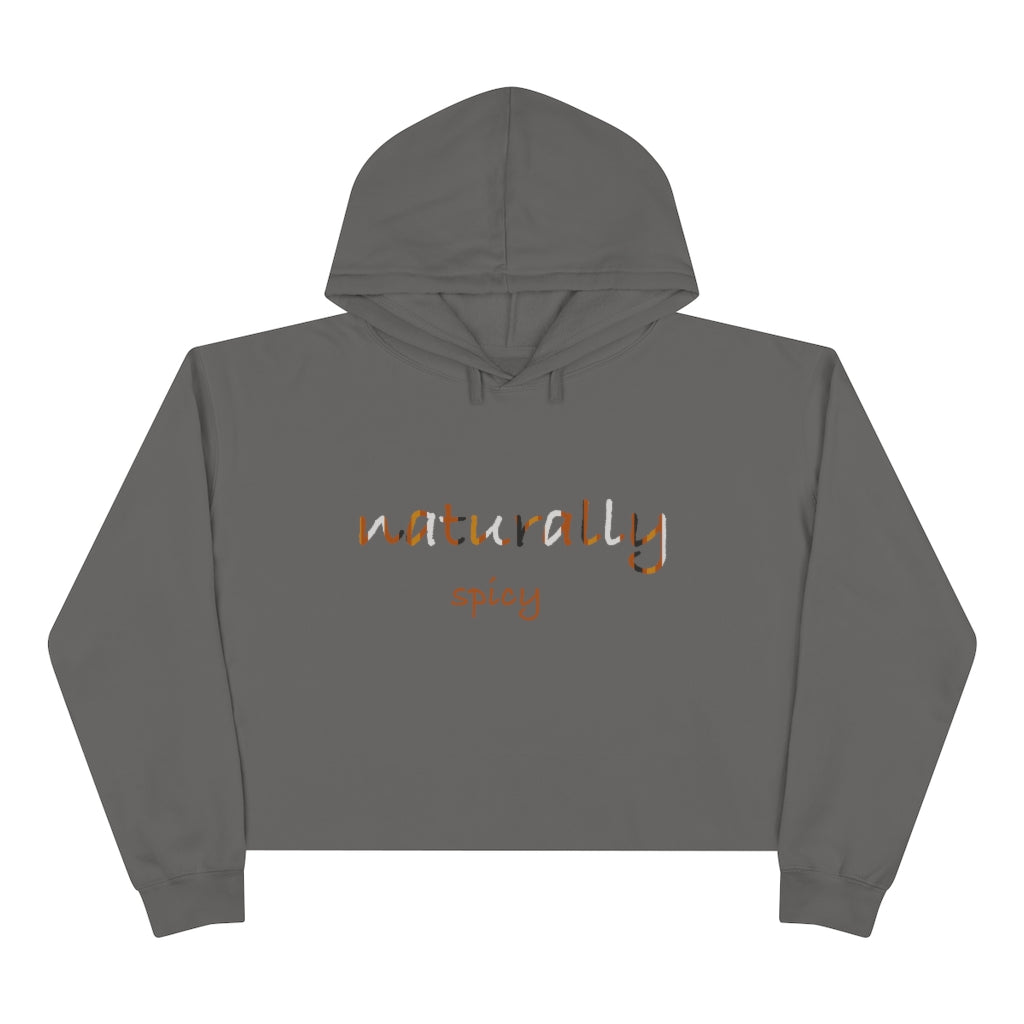 Naturally Spicy Crop Graphic Hoodie