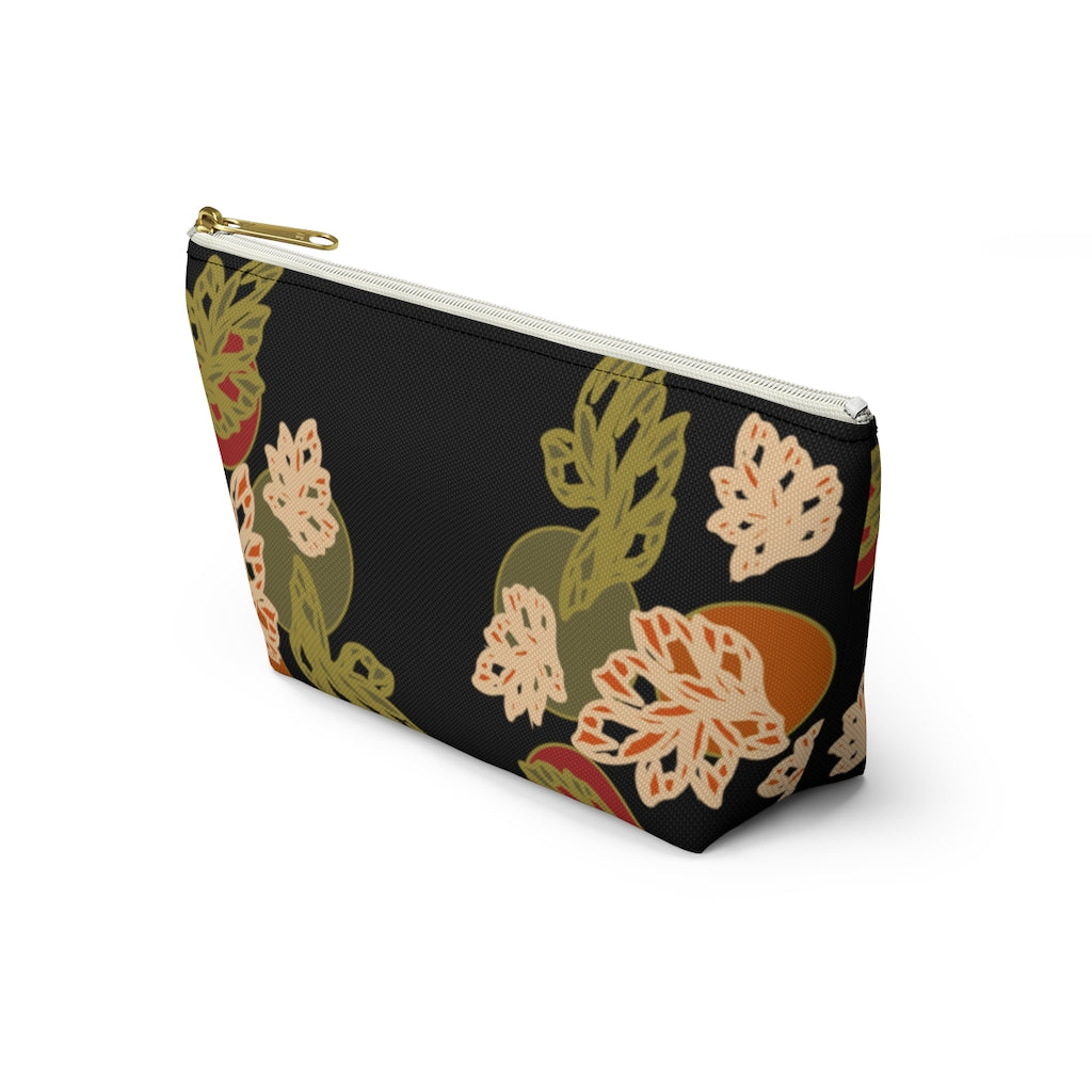 Falling Leaves Accessory Pouch w T-bottom