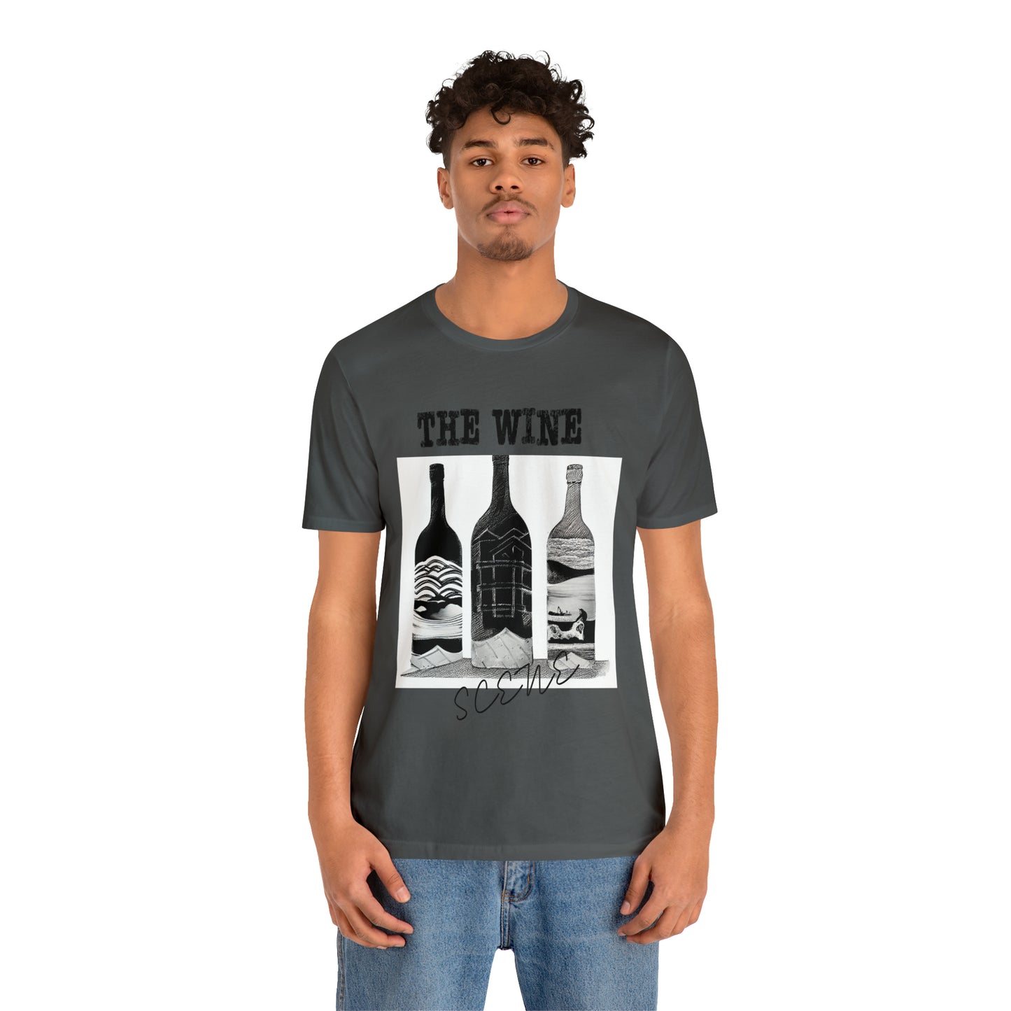 The Wine Scene Short Sleeve Graphic Tee