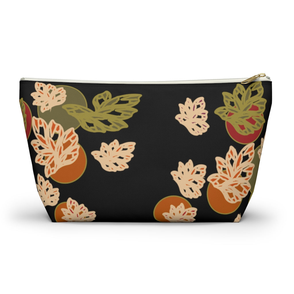 Falling Leaves Accessory Pouch w T-bottom