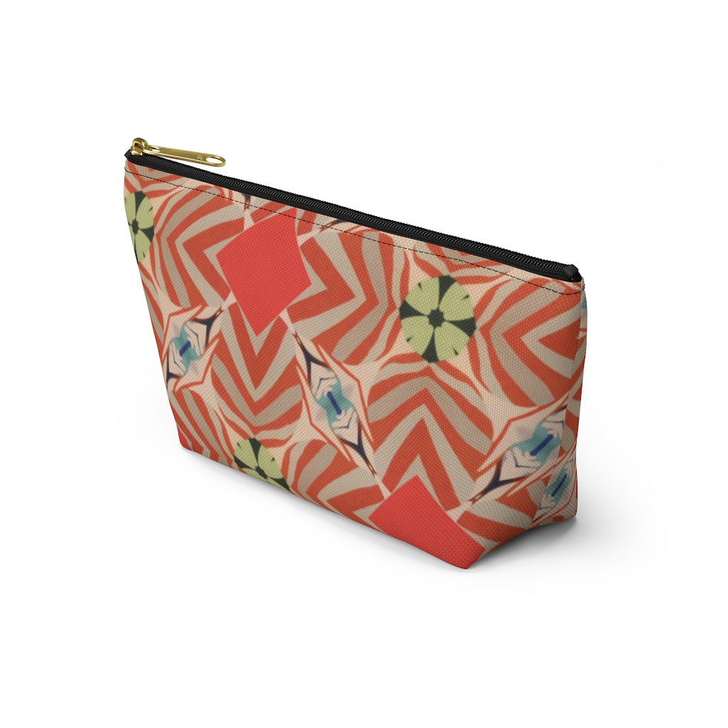 Retro Geo Accessory Pouch w T-bottom