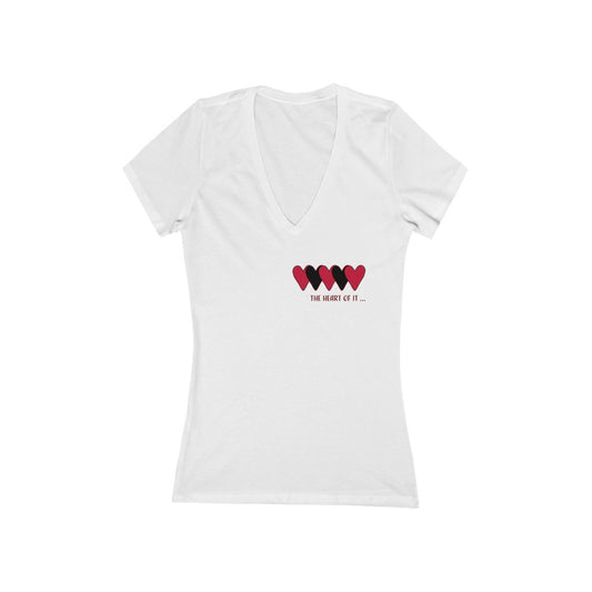 The Heart of it Deep V-Neck Graphic Tee