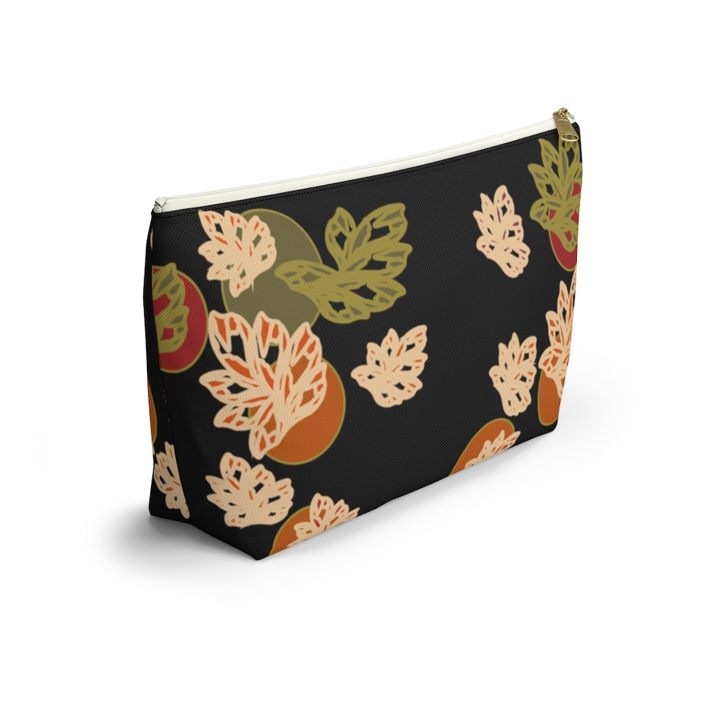 Falling Leaves Accessory Pouch w T-bottom