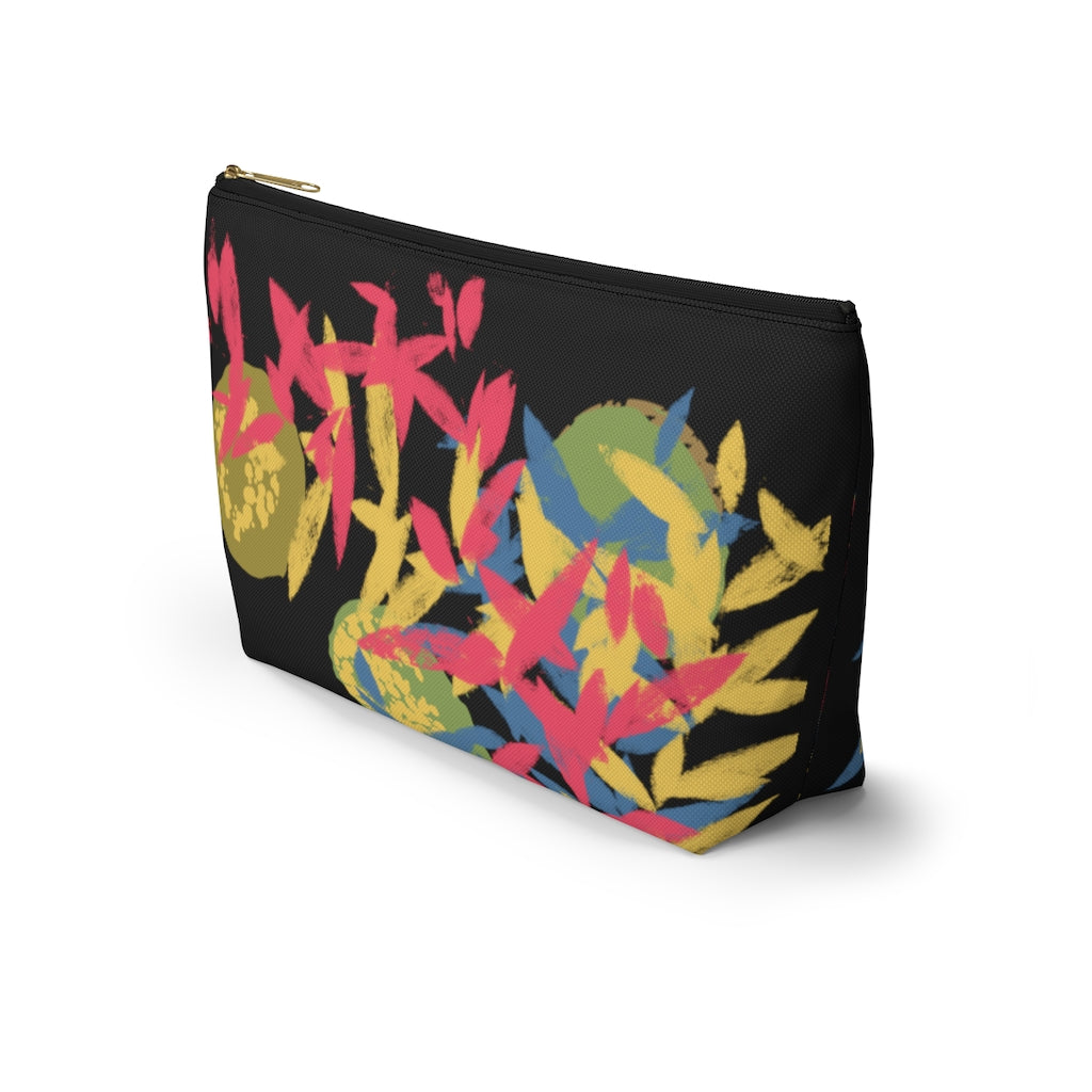 Floating Leaves Accessory Pouch w T-bottom