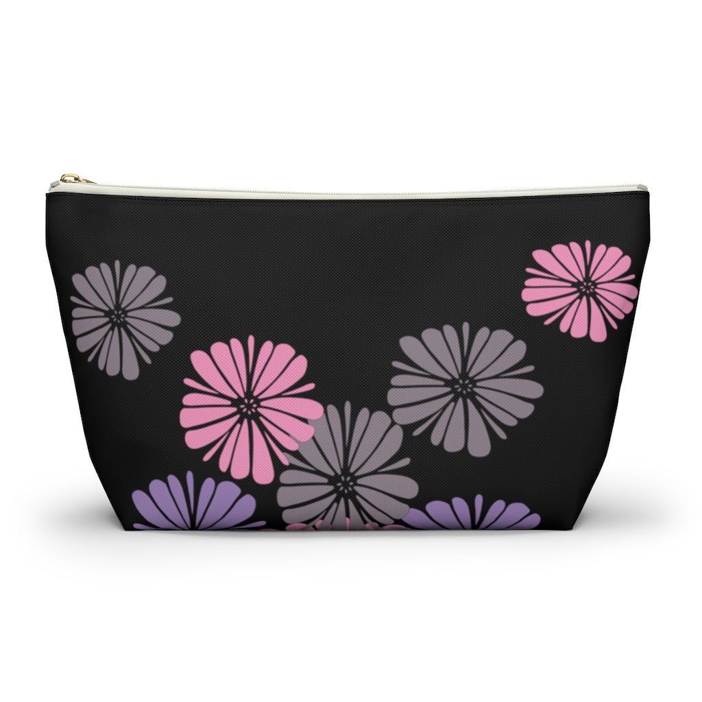 Floating Flowers Accessory Pouch w T-bottom