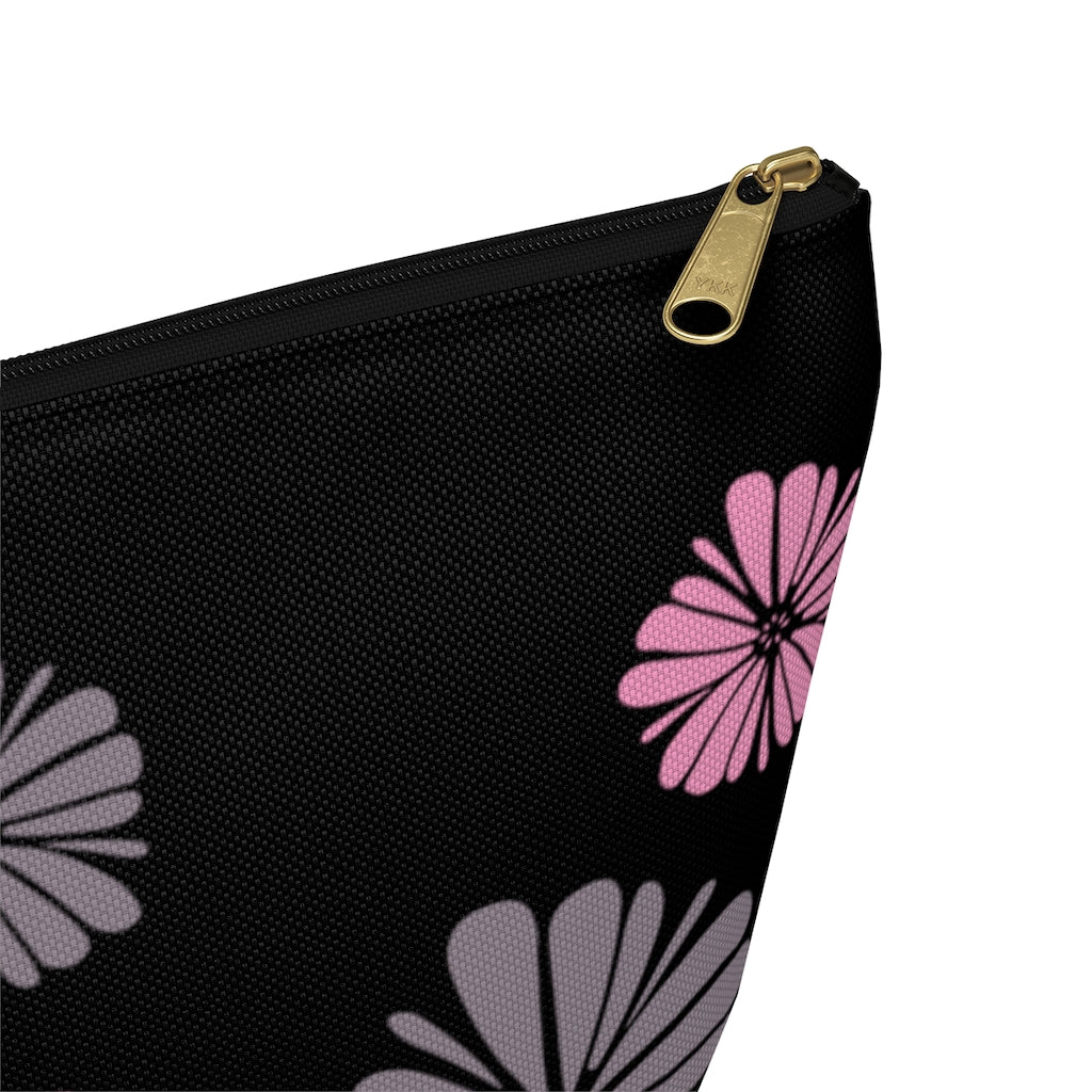 Floating Flowers Accessory Pouch w T-bottom