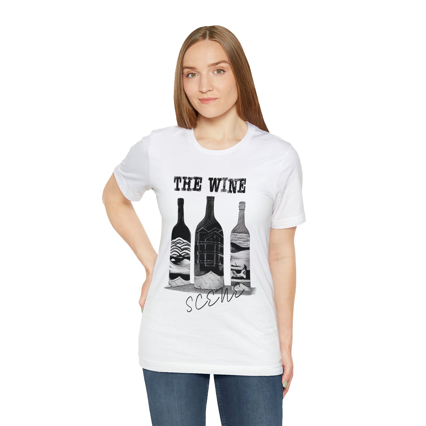 The Wine Scene Short Sleeve Graphic Tee