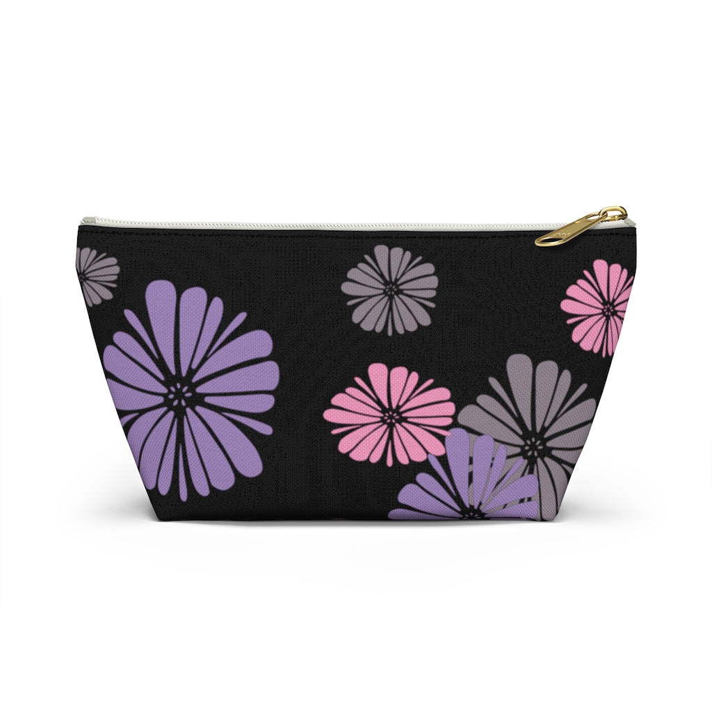 Floating Flowers Accessory Pouch w T-bottom