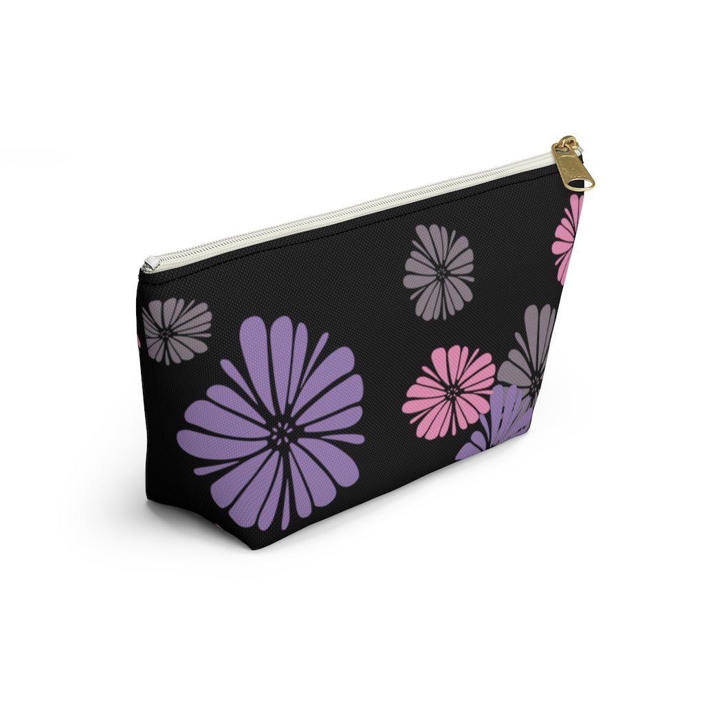 Floating Flowers Accessory Pouch w T-bottom