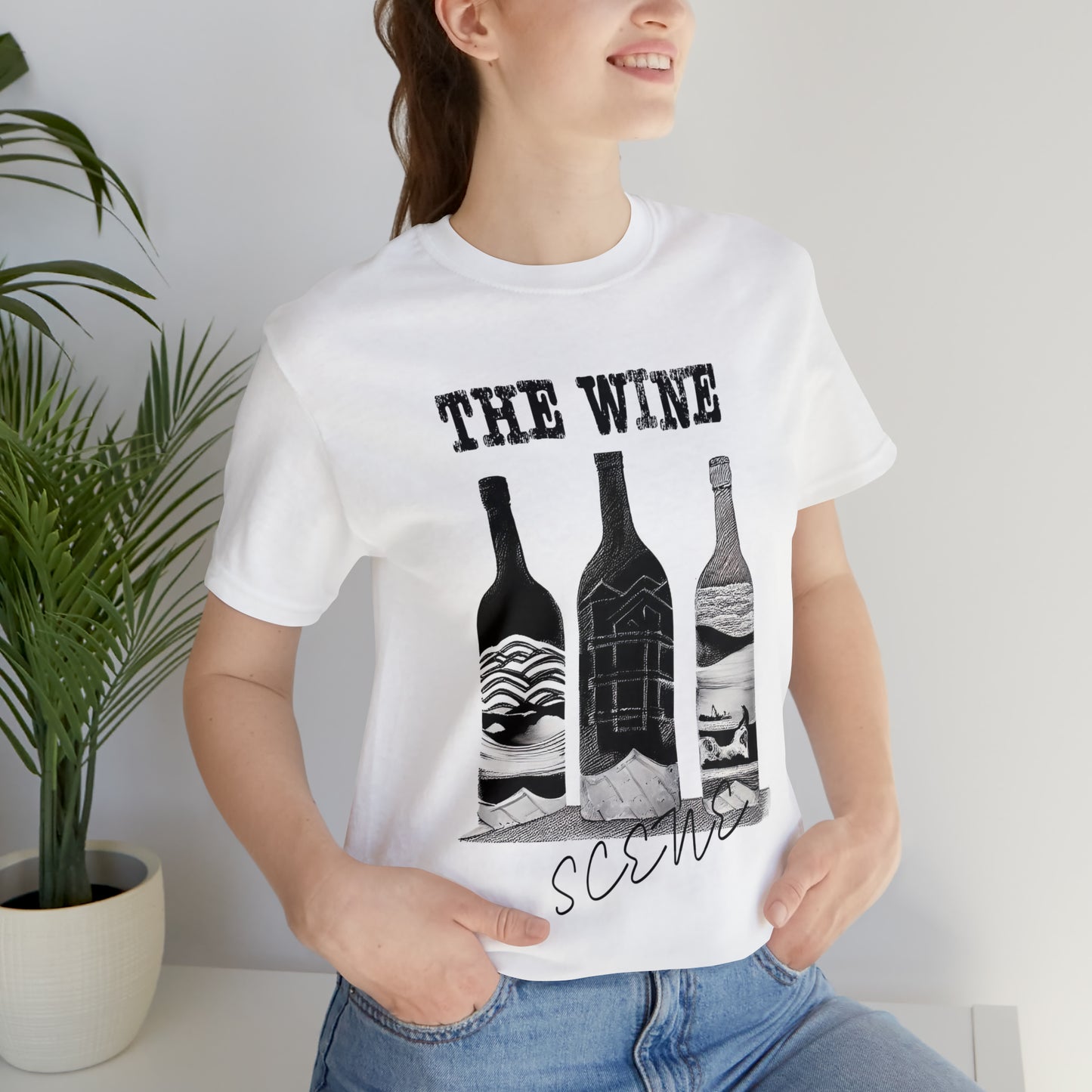 The Wine Scene Short Sleeve Graphic Tee