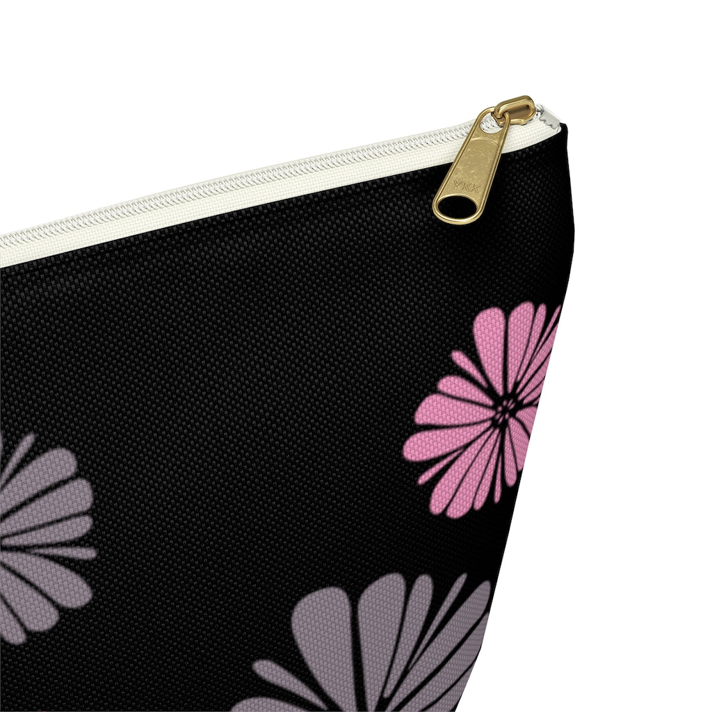 Floating Flowers Accessory Pouch w T-bottom