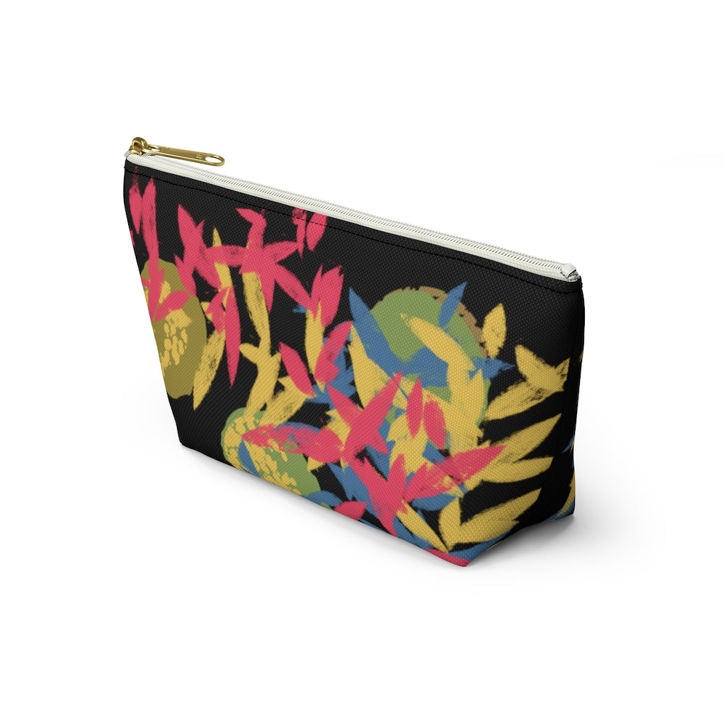 Floating Leaves Accessory Pouch w T-bottom