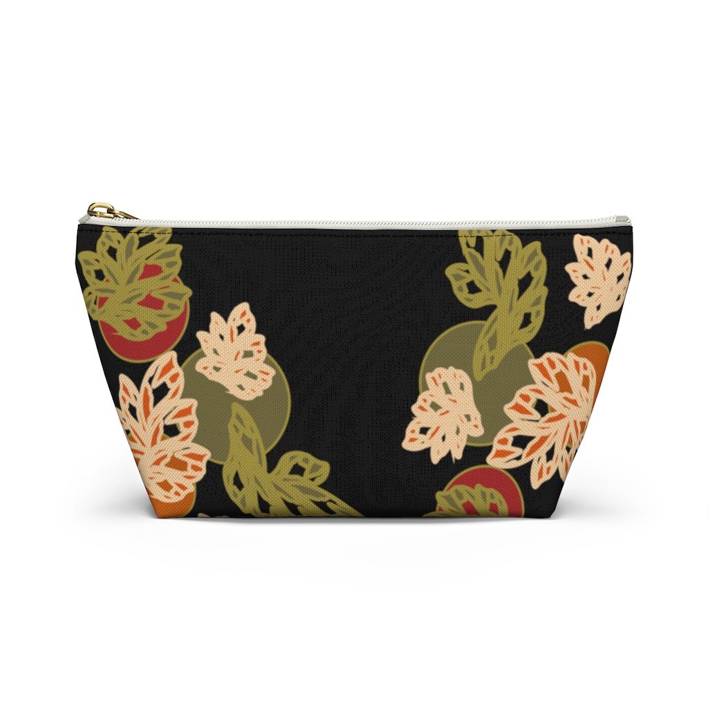 Falling Leaves Accessory Pouch w T-bottom