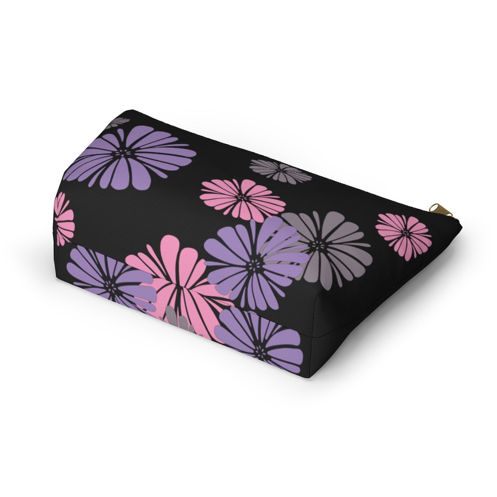 Floating Flowers Accessory Pouch w T-bottom