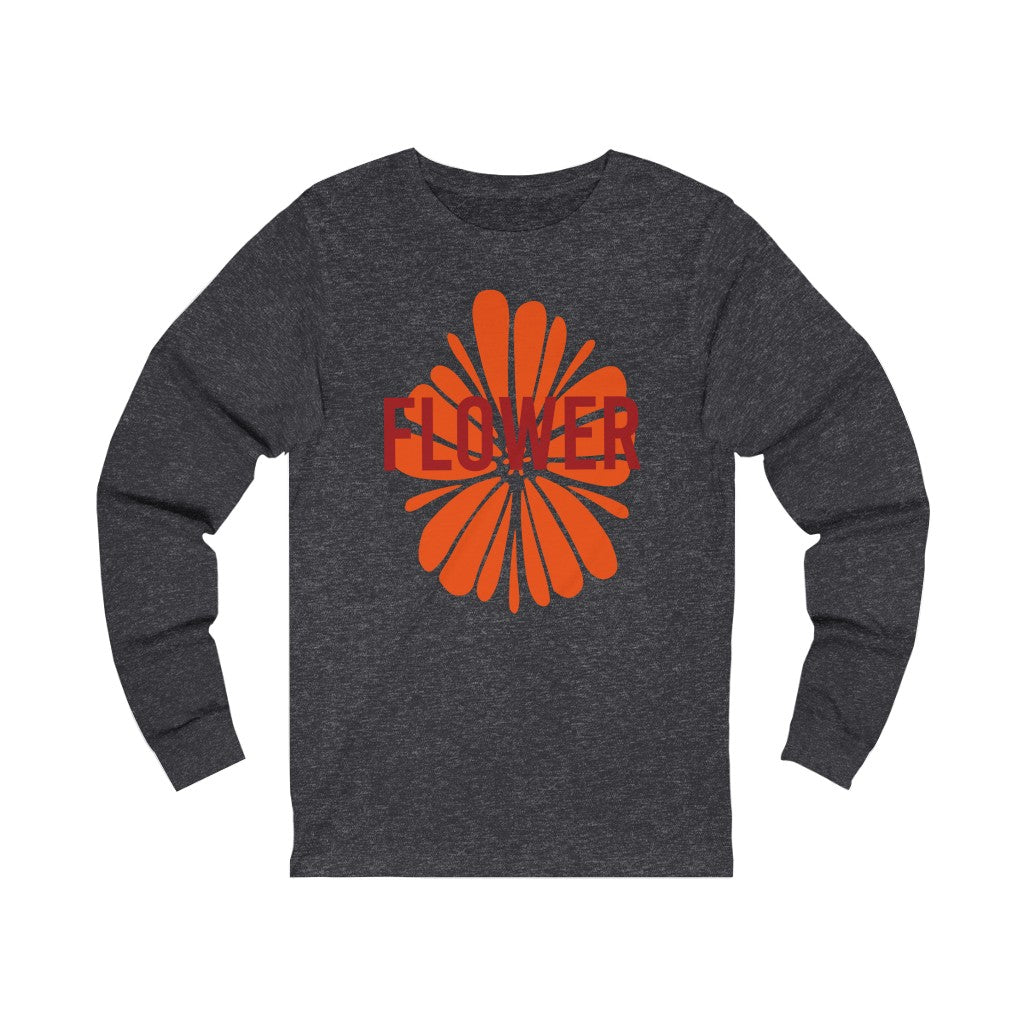 Exploded Flower Long Sleeve Graphic Tee