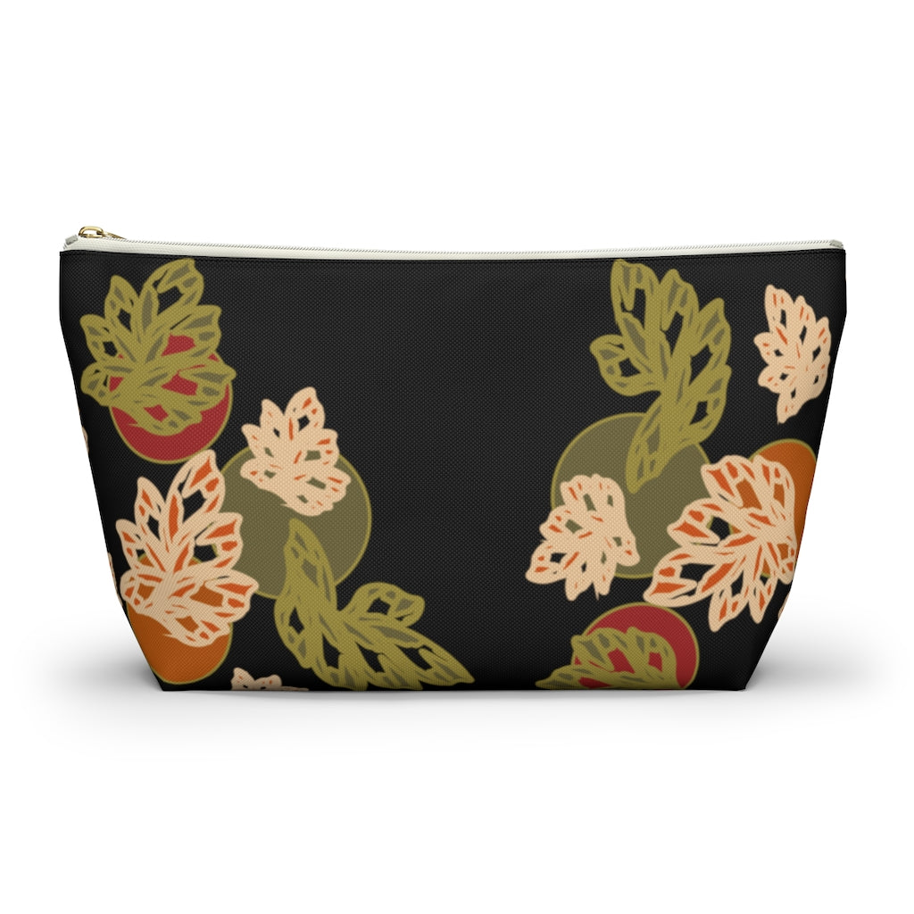 Falling Leaves Accessory Pouch w T-bottom