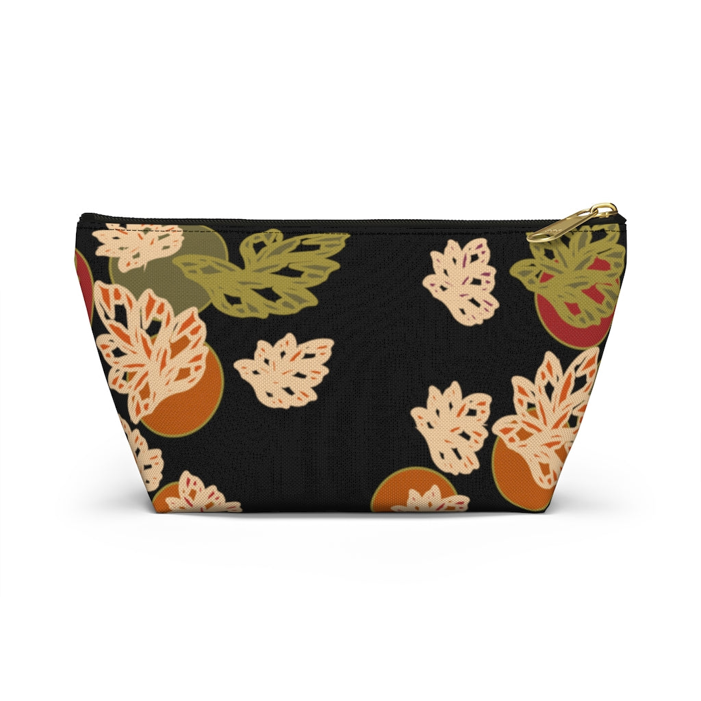 Falling Leaves Accessory Pouch w T-bottom